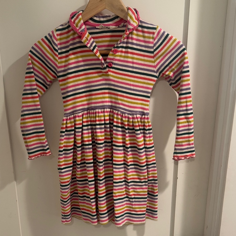 Mini Boden Multicolor Striped Dress